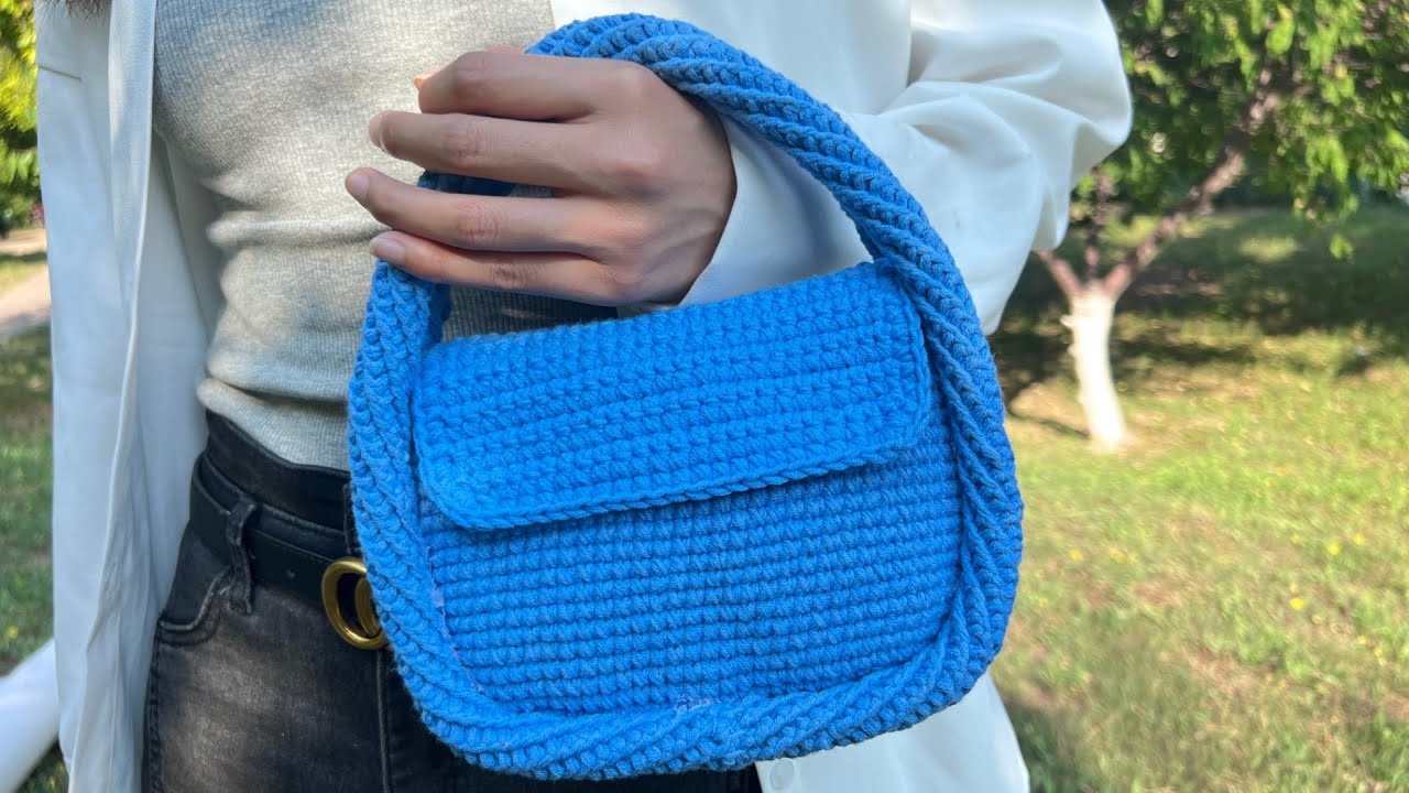 [鉤針包包]鉤針教程👜大牌小巧可爱简单软欧包编织包🧶钩针教程