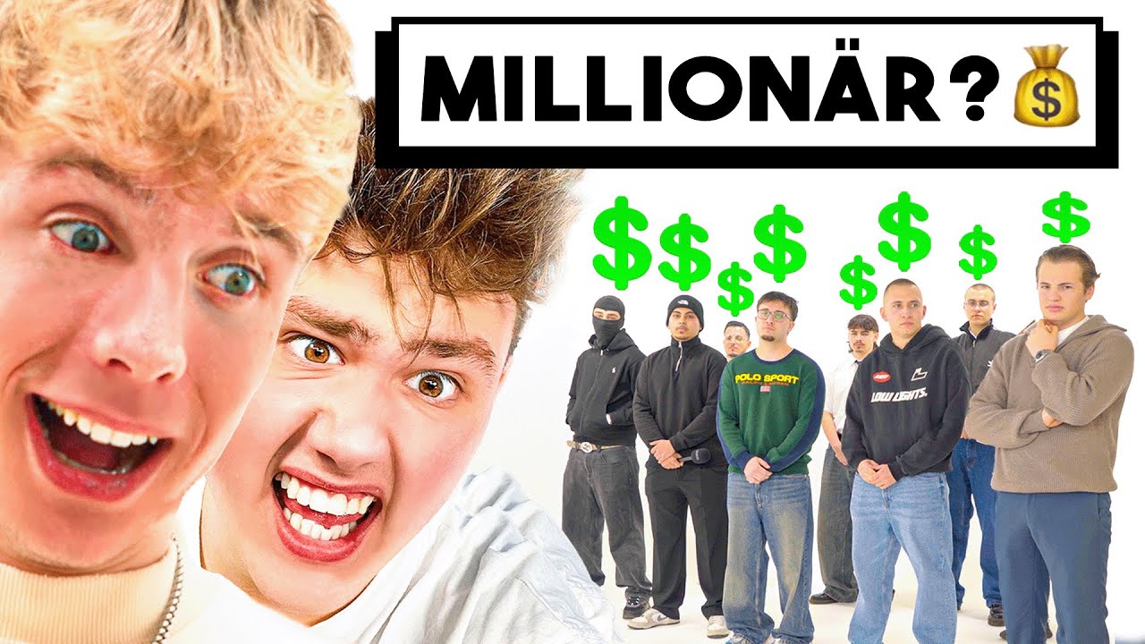 Erkenne den MILLIONÄR 😱💲 | mit @HeyMoritz @johannesmlz @svenwim