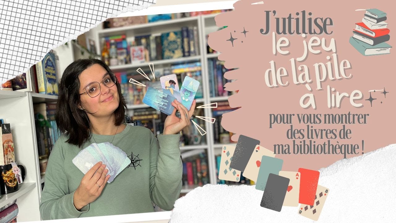 J'utilise le jeu de la pile à lire pour vous montrer des livres de ma bibliothèque ! 🃏📚❤️