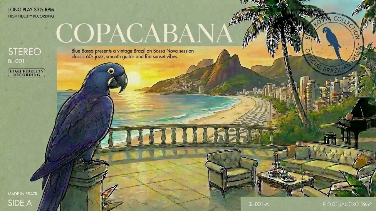𝑪𝒐𝒑𝒂𝒄𝒂𝒃𝒂𝒏𝒂 🎷 — Relaxing Brazilian Bossa Nova & Vintage Jazz | Coffee Shop Ambience