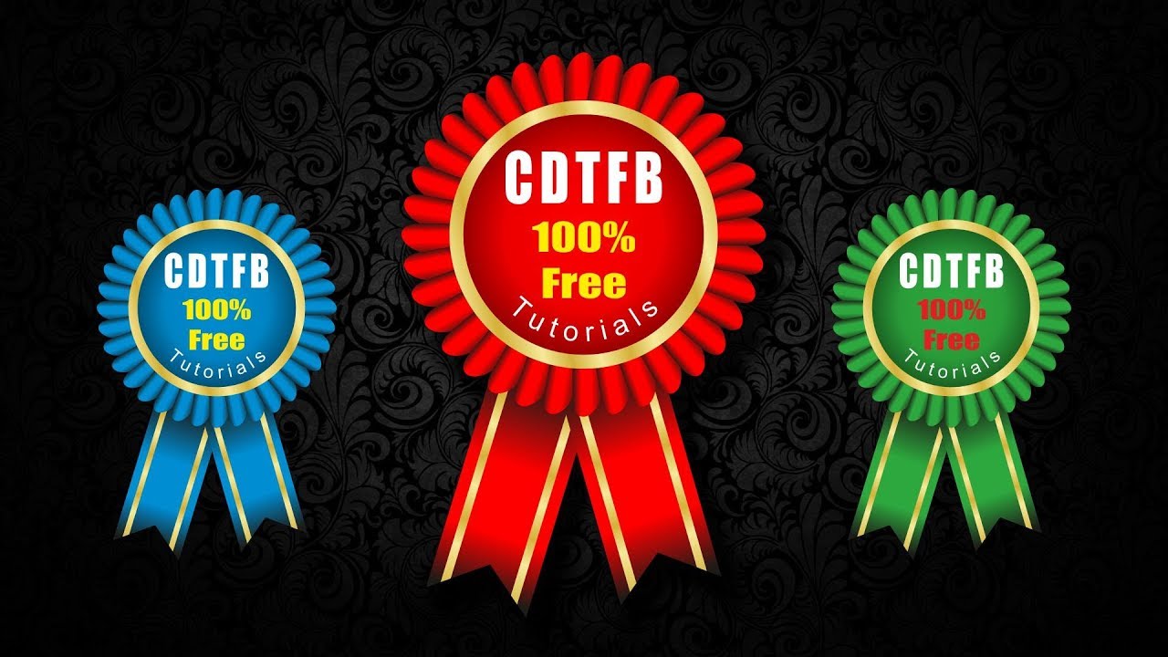corel draw Badge design by: cdtfb