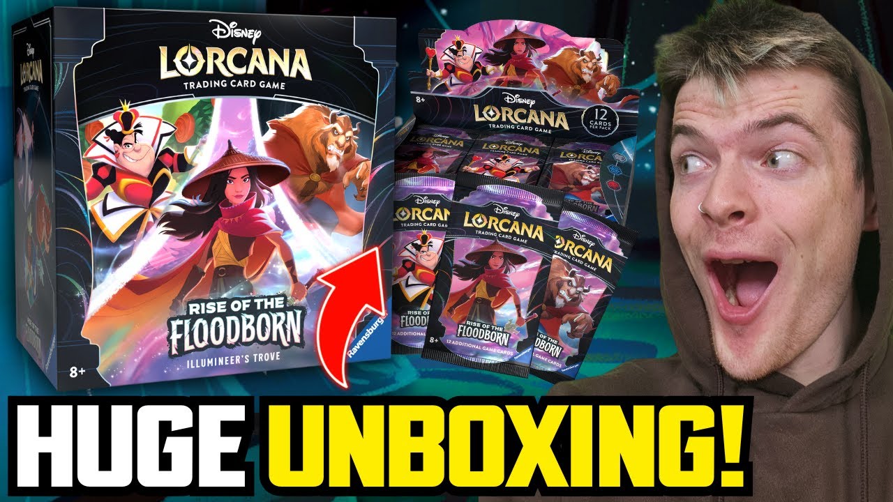 HUGE UNBOXING!!! - DISNEY LORCANA RISE OF THE FLOODBORN - SET 2