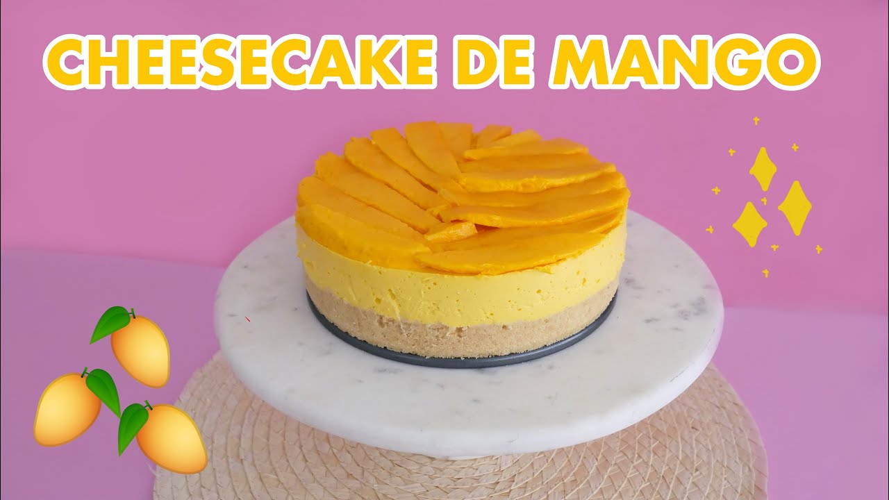 CHEESECAKE DE MANGO 🥭 SIN HORNO 🥭 Ale Hervi