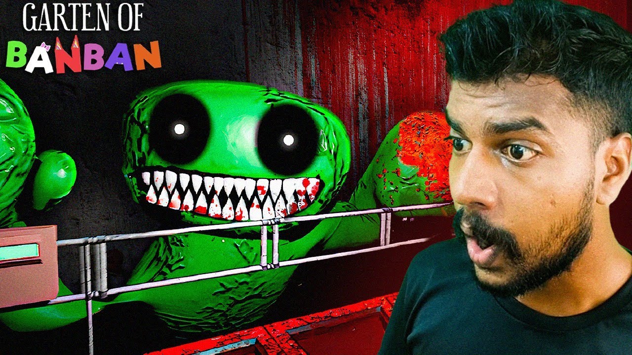 THIS SCARY MONSTER TRIED TO KILL ME 🥵 !! Garten of Banban