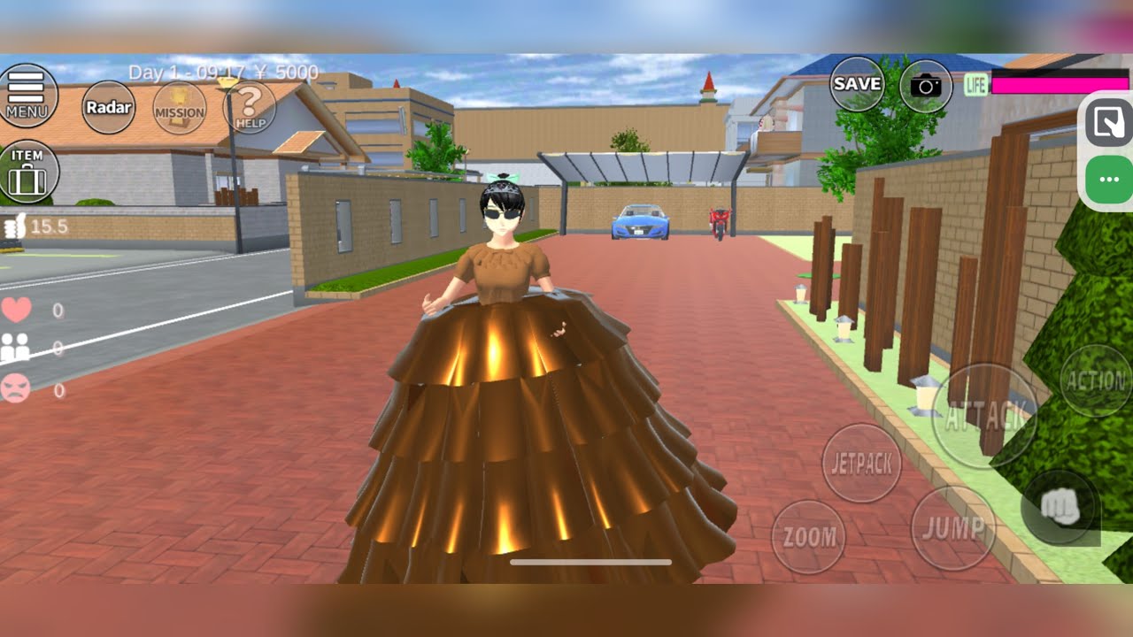 How to make Beautiful attractive dark brown Gown 👗🤩 in Sakura Simulator ❤️🥳