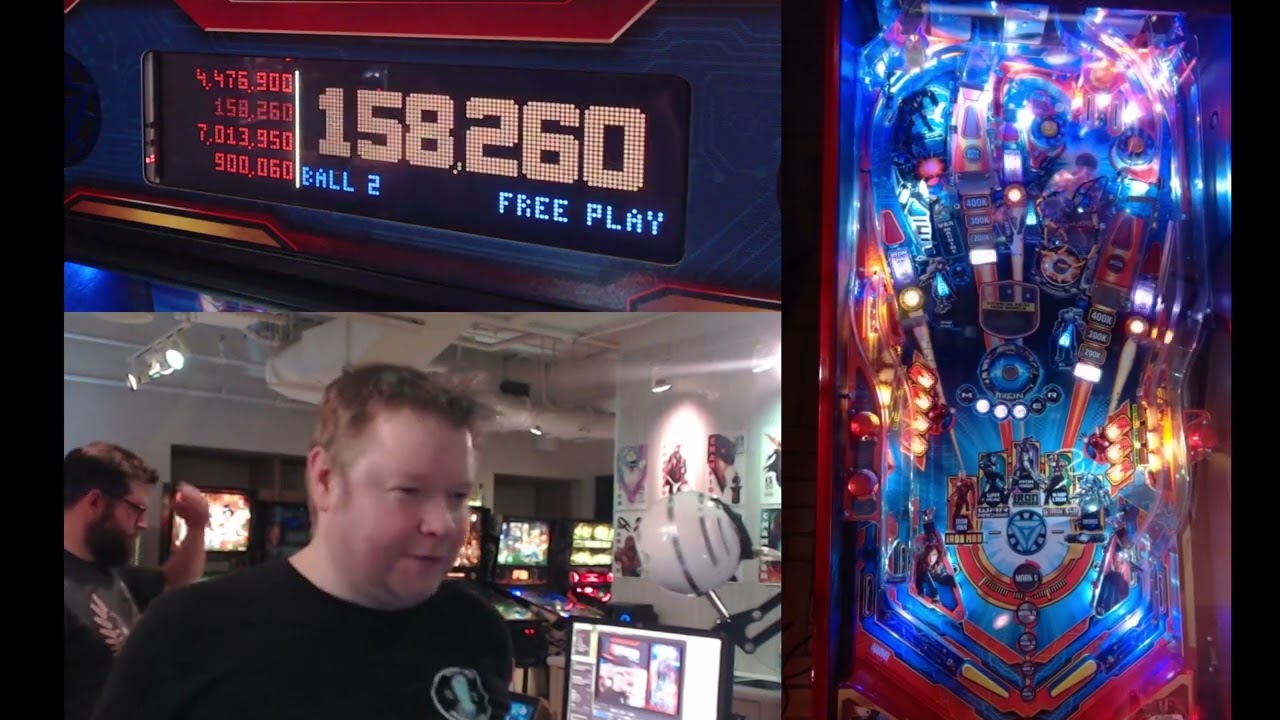 Iron Man Pinball - Four Player Game (Upside on Moore, Arlington, VA)