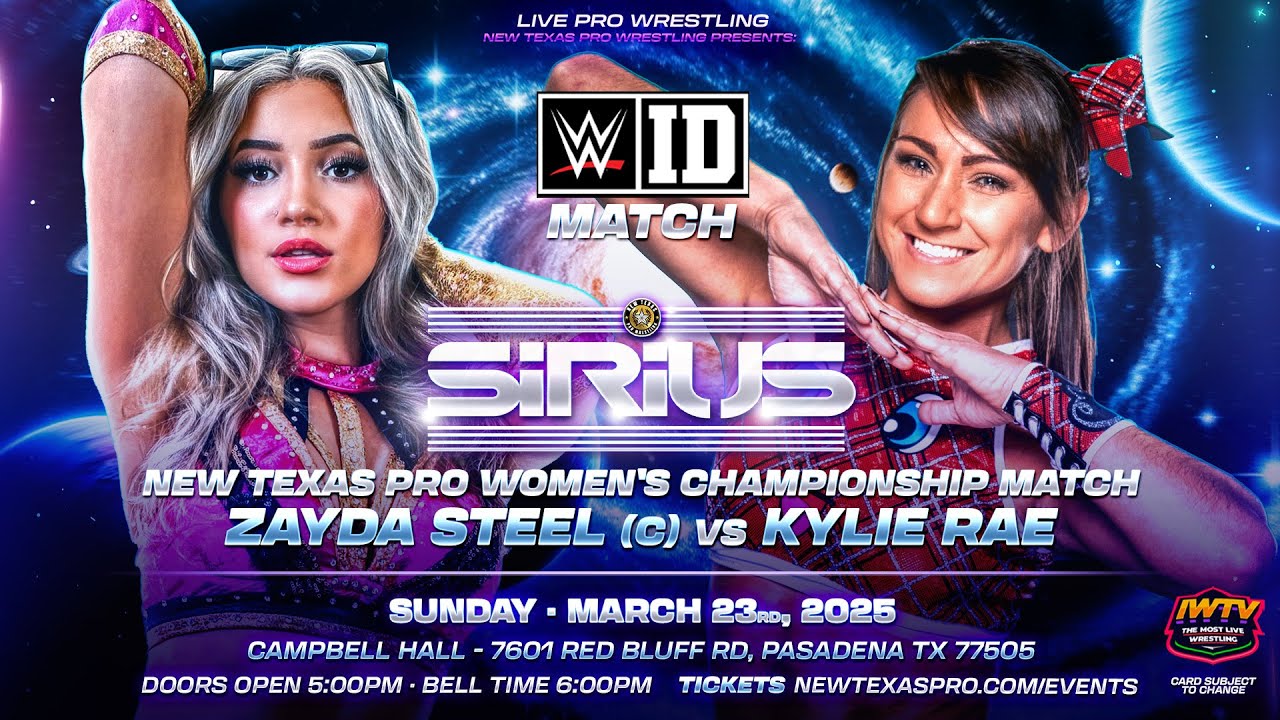Zayda Steel (C) vs Kylie Rae - (Official WWE ID Match) New Texas Pro Women&rsquo;s Championship Match