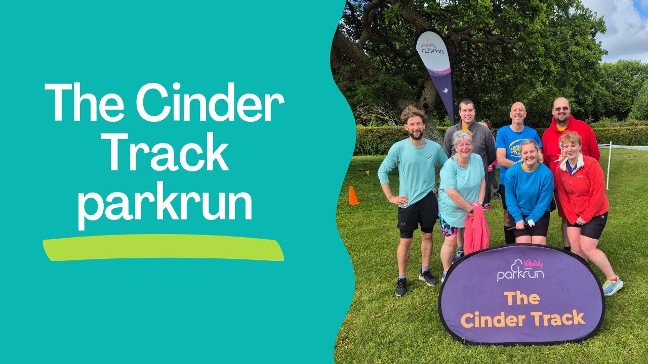 The Cinder Track parkrun. A lovely out and back