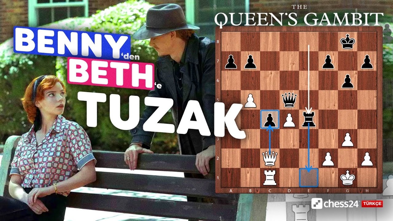 Benny'nin Elizabeth'e Öğrettiği Maç ve Tuzak! | The Queens Gambit