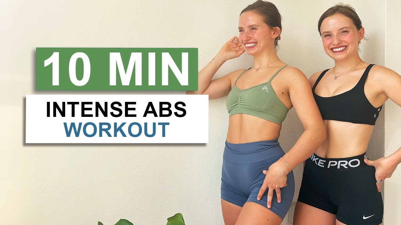 10 MIN AB WORKOUT // Follow along at home, no equipment | Twice as Fit