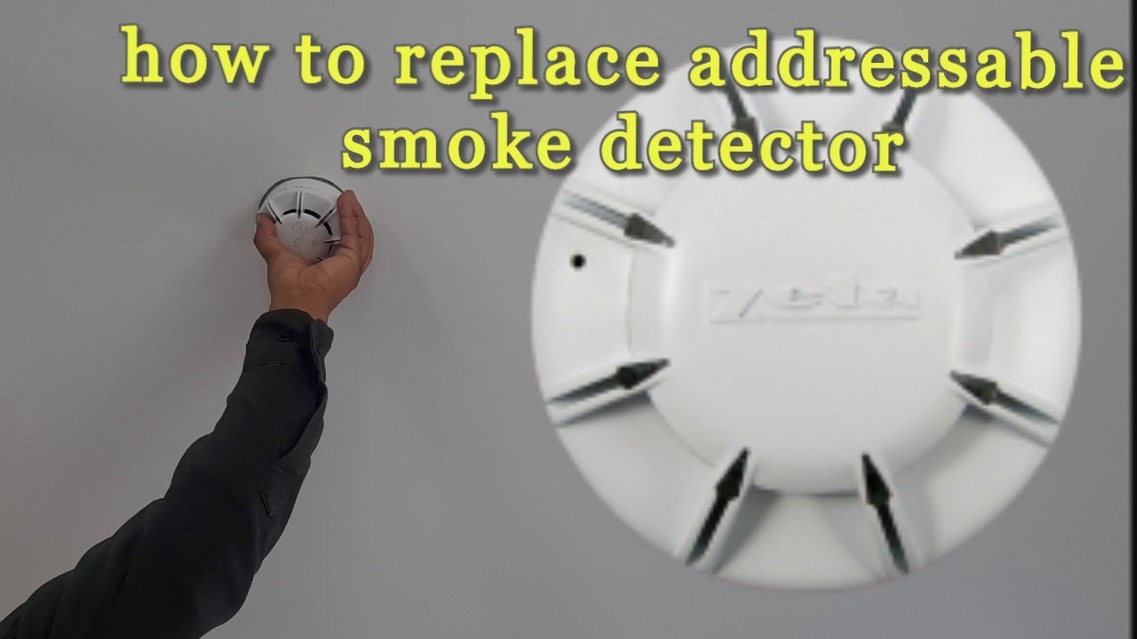 how to replace addressable smoke detector