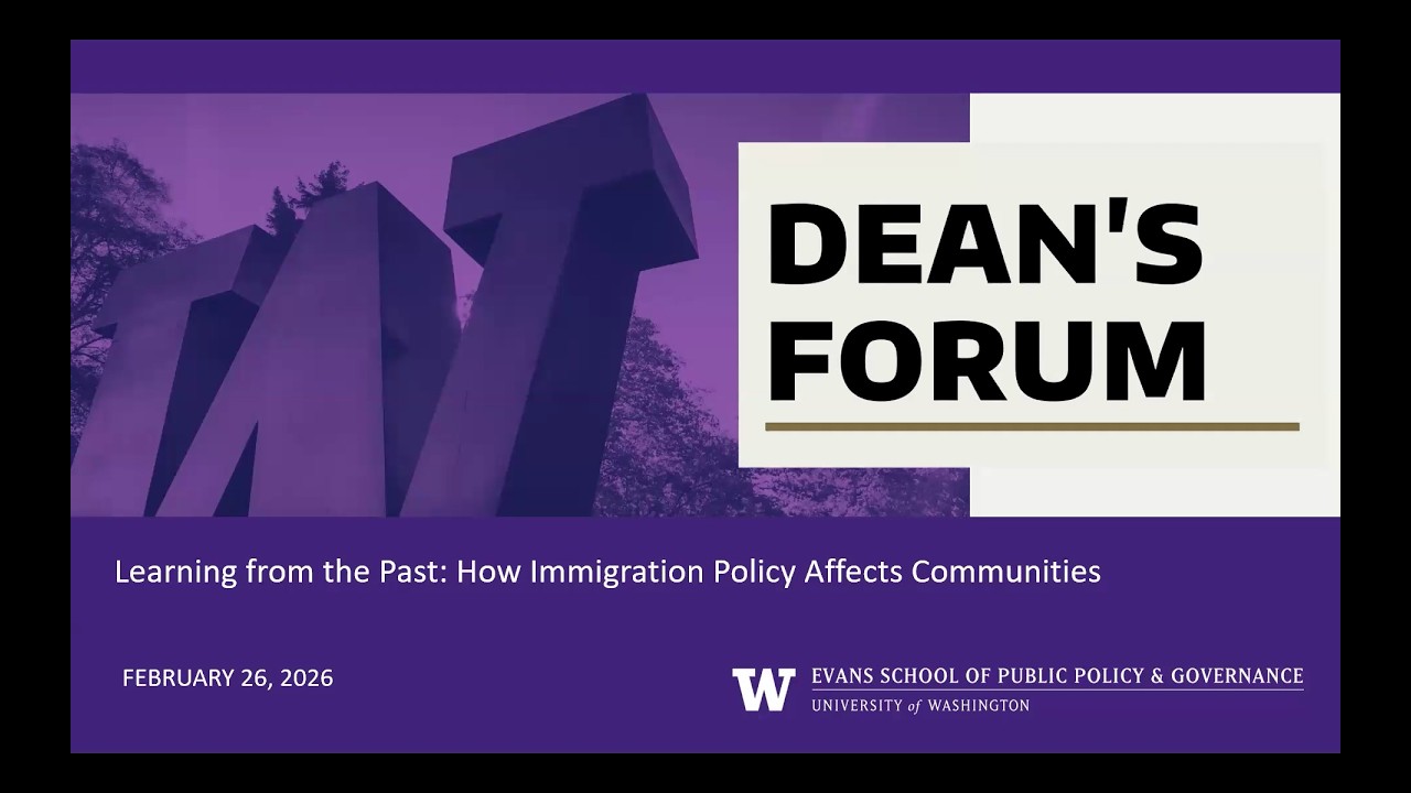 Dean's Forum | How Immigration Policy Affects Communities