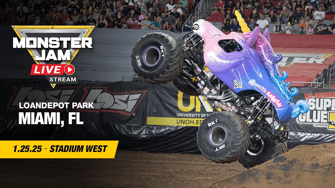 Monster Jam: Miami - 1 (Full Event) | Jan 25, 2025 | Stadium West