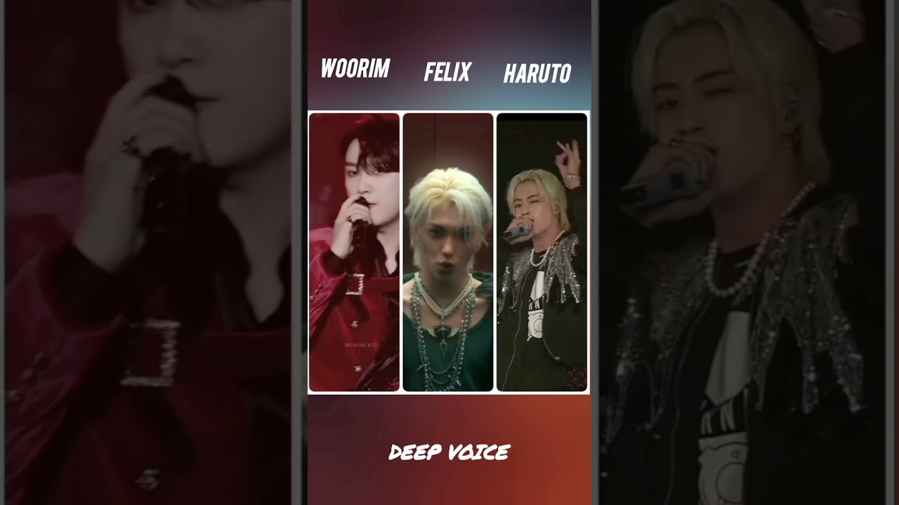 &hearts;️🌹Who is your deep voice member 🦋&hearts;️ #shorts #kpop #kowoorim #felix #haruto