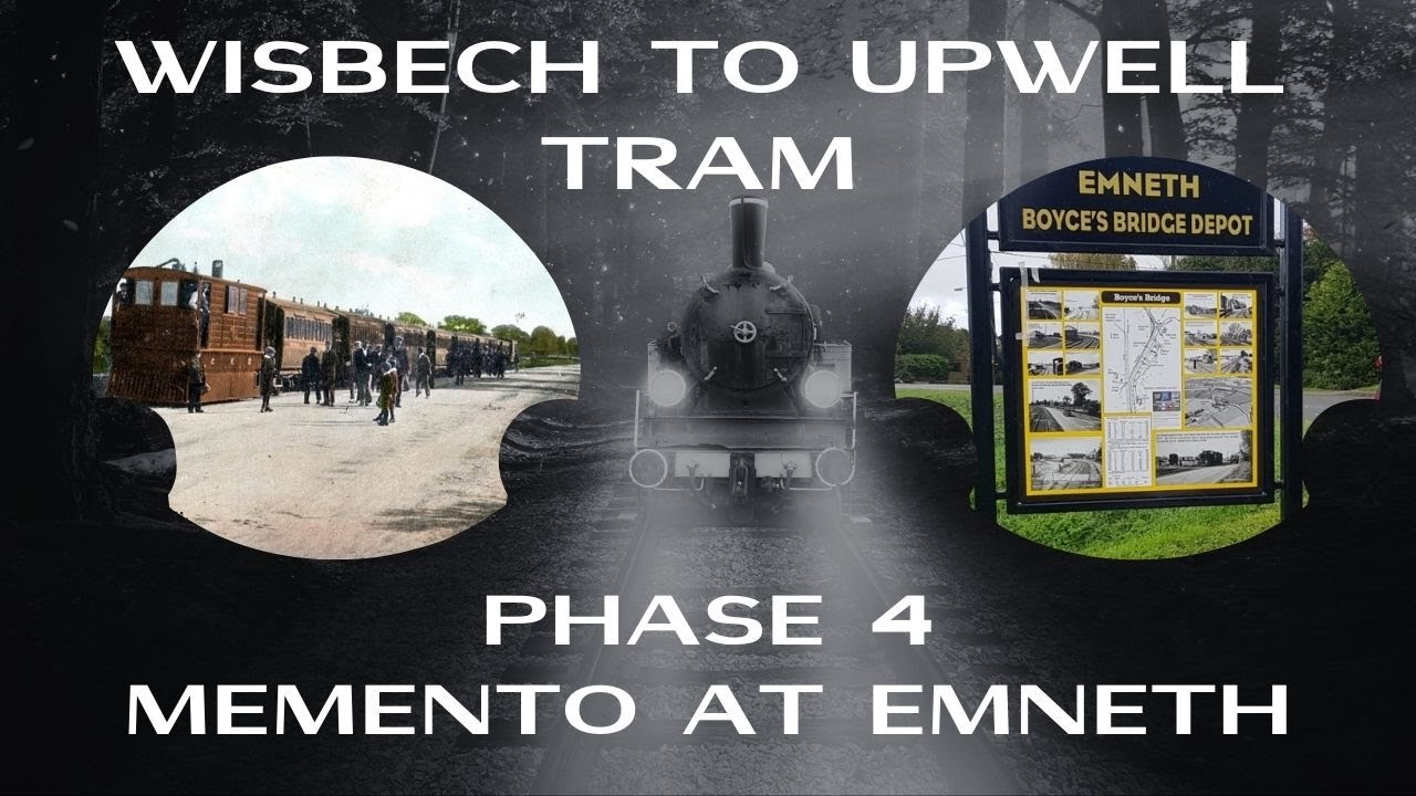 Tramway Memento  Phase 4 at Emneth. Wisbech to Upwell Tram. Unveiling - Interview. #tram #train