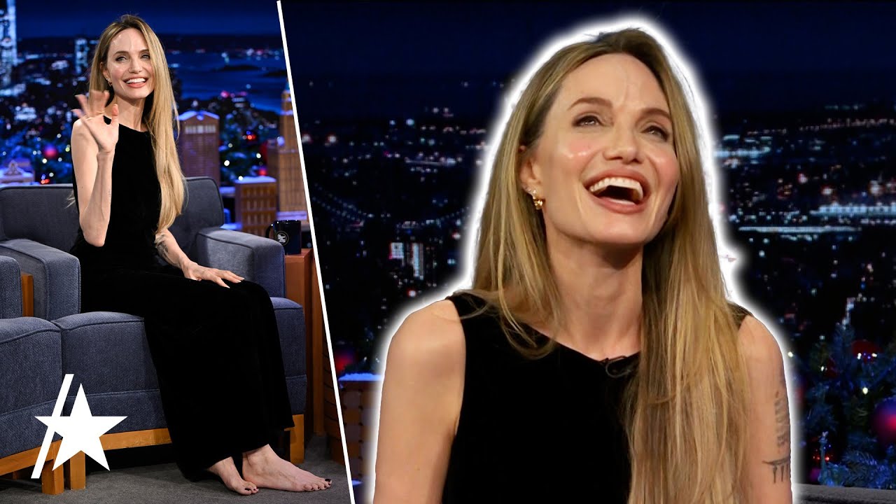 Why Angelina Jolie Was BAREFOOT For 1st Late Night Interview In A Decade