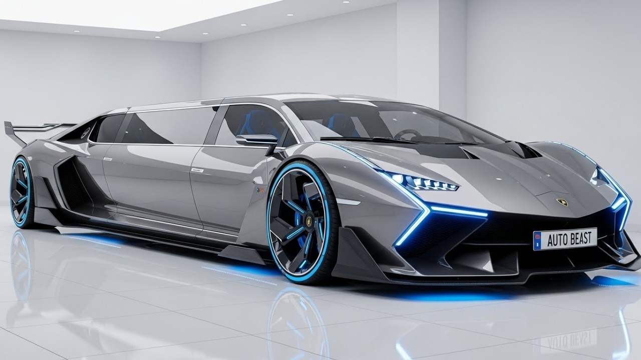 Lamborghini Vision X-QE Limousine 2027 | Концепт с искусственным интеллектом