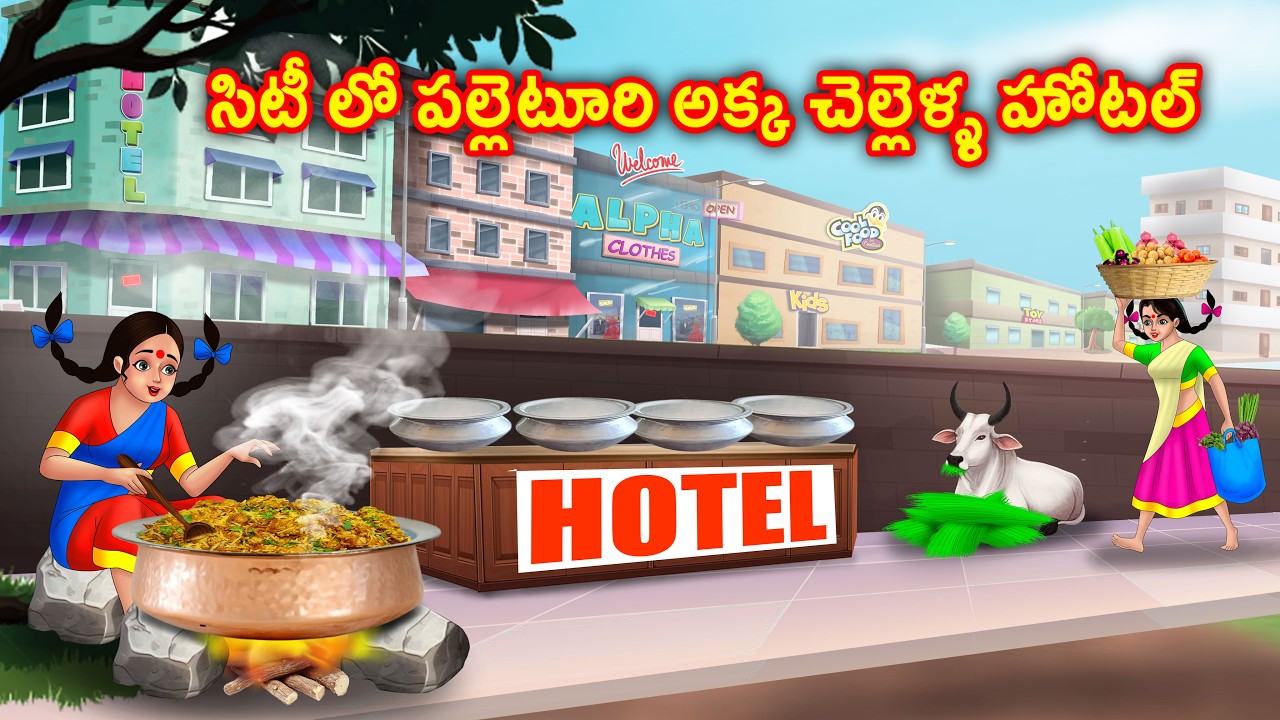 సిటీ లో పల్లెటూరి అక్క చెల్లెళ్ళ హోటల్ Village foods | telugu stories | Telugu kathalu |Chandrika tv
