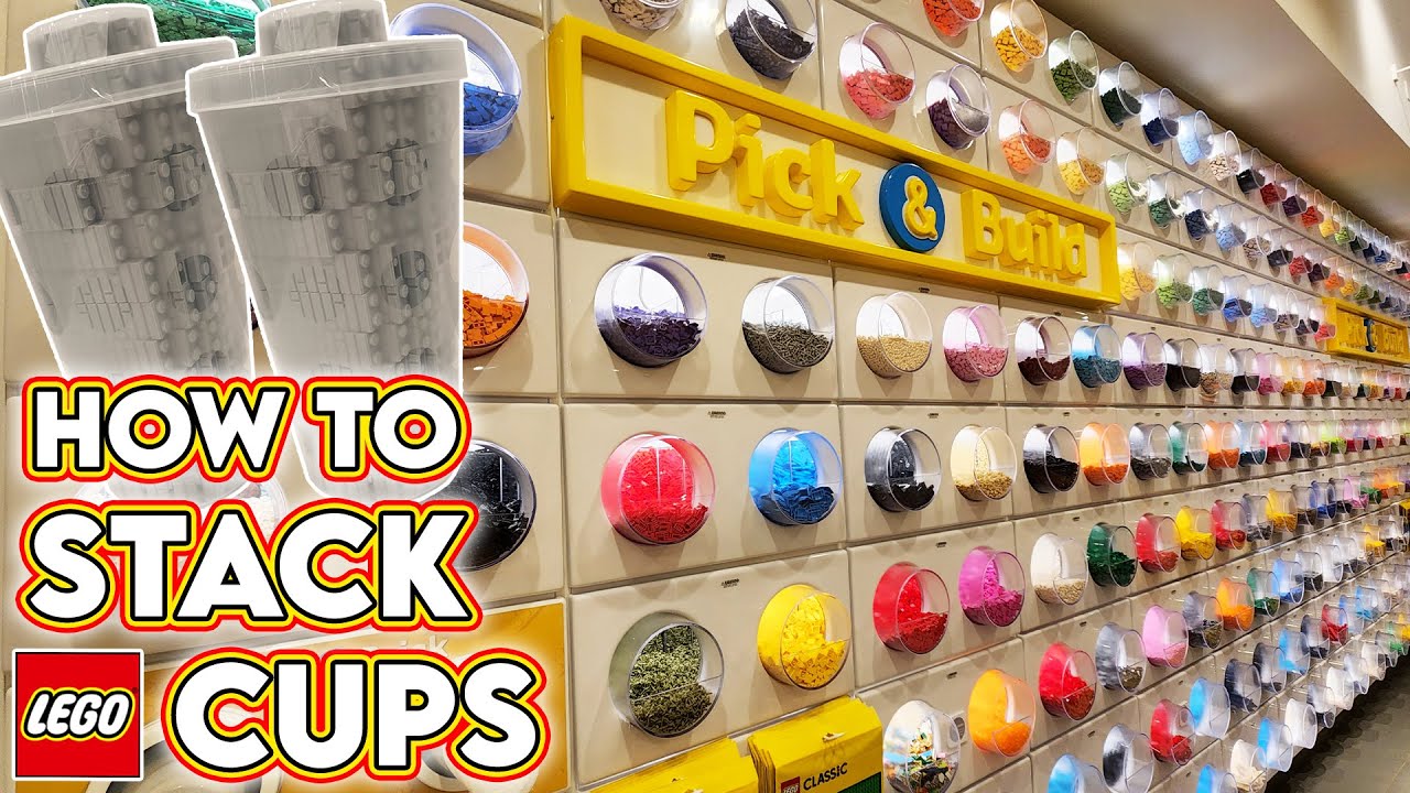 LEGO Store Pick a Brick Haul! How to Stack Cups & Feel for Minifigures