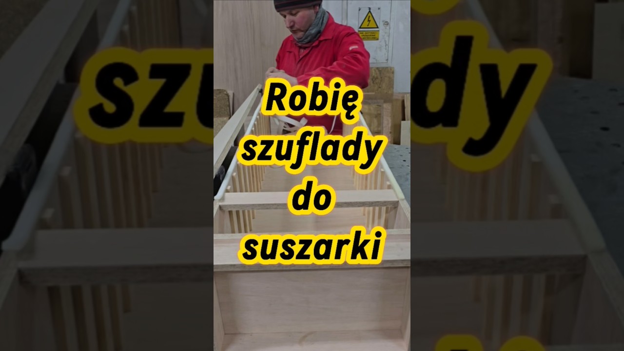 Budowa szuflad do suszarki, klejenie, zbijanie, siatka #PolskiMiodek #suszarkadopyłku #pyłekpszczeli
