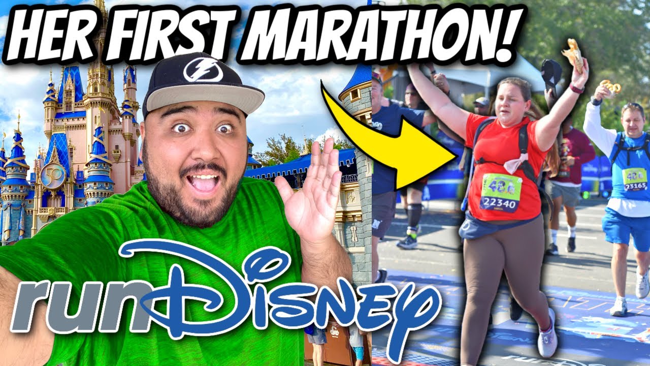 Chasing My Fiancée Around Disney World As She Runs Her First Marathon!