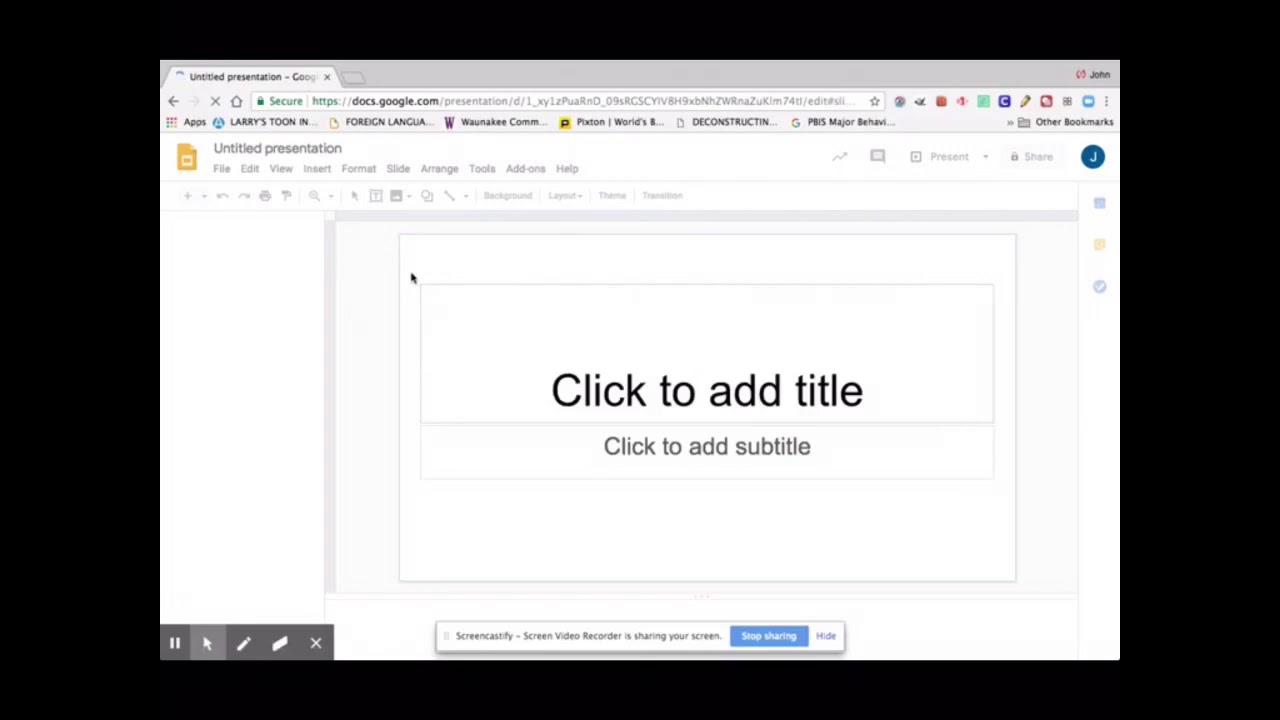 Animating Using Google Slides and a Chromebook