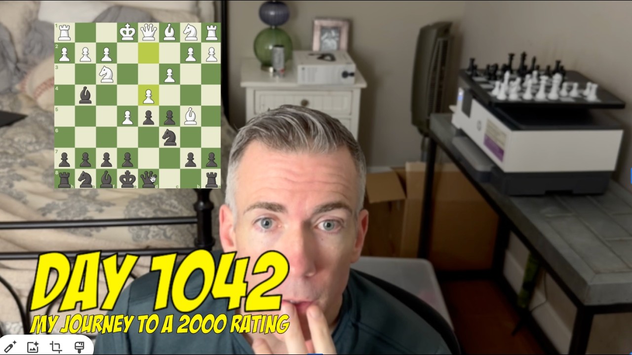 День 1042: Играю в шахматы каждый день, пока не достигну рейтинга 2000.