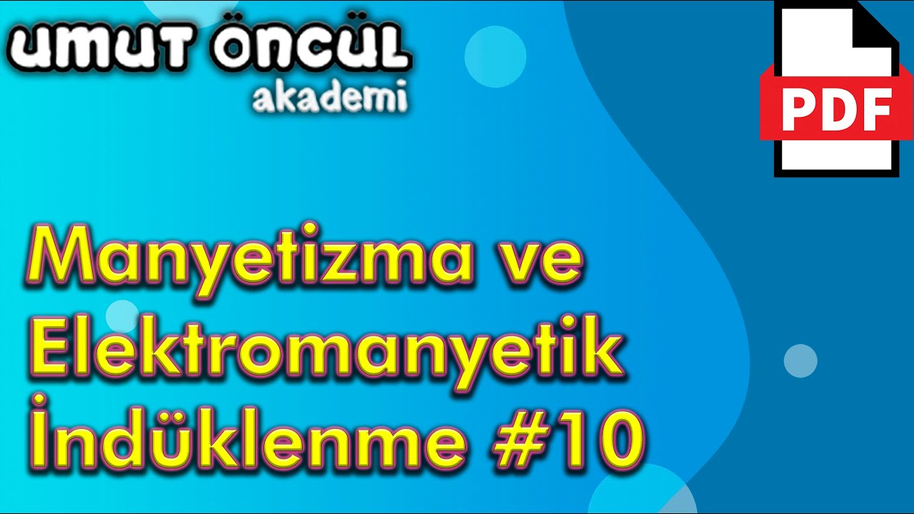 Manyetizma ve Elektromanyetik İndüklenme #10 | Lenz Yasası | +PDF