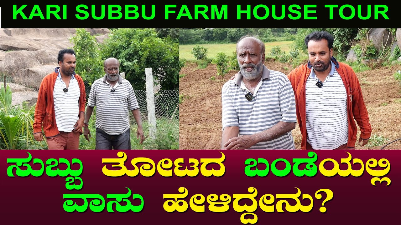 ಸುಬ್ಬು ತೋಟದ ಬಂಡೆಯಲ್ಲಿ ವಾಸು ಹೇಳಿದ್ದೇನು? | Friends Together  | Farm House Tour | Kari Subbu And Vasu 6
