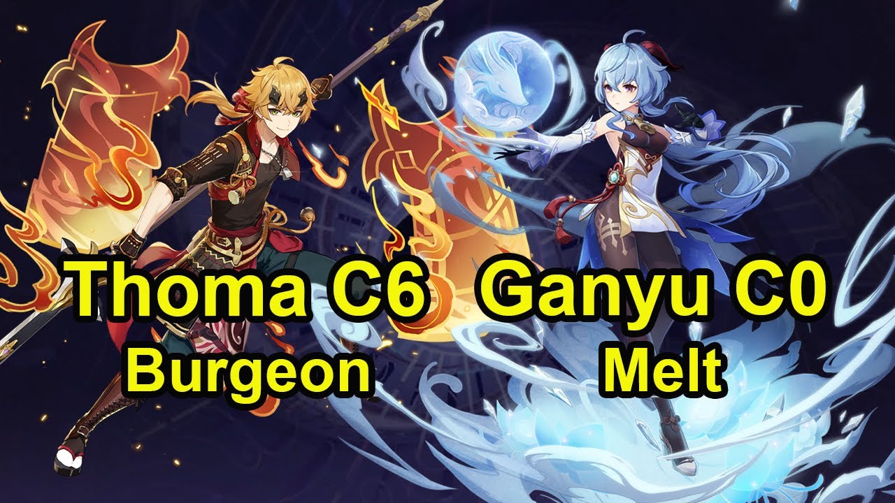 Nahida C0 Burgeon & Ganyu C0 Melt Spiral Abyss floor 12 genshin impact