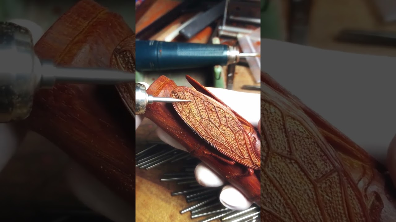 Bamboo carving process- Good tools and machinery make work easy