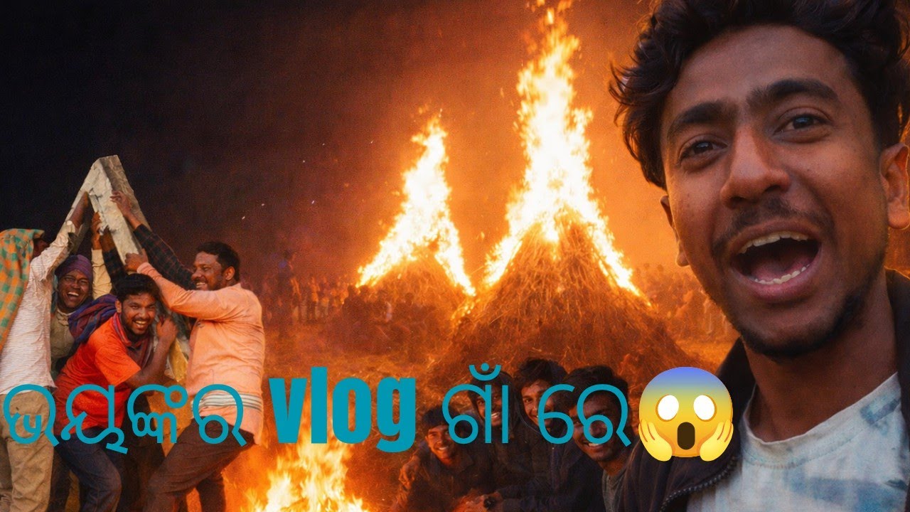 ଭୟଙ୍କର vlog bhai👈//ଗାଁ ରେ କଣ ଚାଲିଛି 🫡@Odishavloggerchintu 