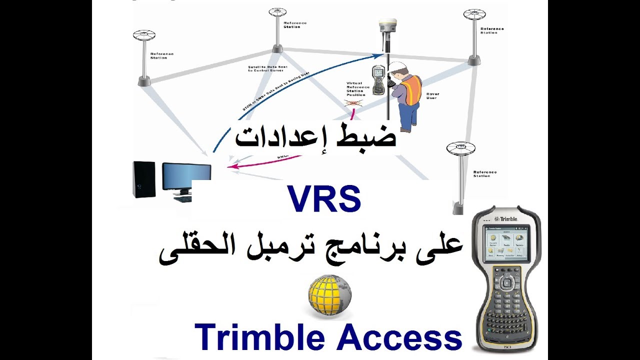 ضبط إعدادات VRS على برنامج ترمبل الحقلى Trimble Access