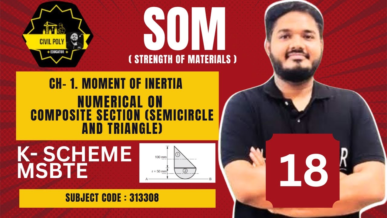 NUMERICAL ON COMPOSITE SECTION 1 | STRENGTH OF MATERIALS | SOM  | MSBTE | 313308 | K Scheme |