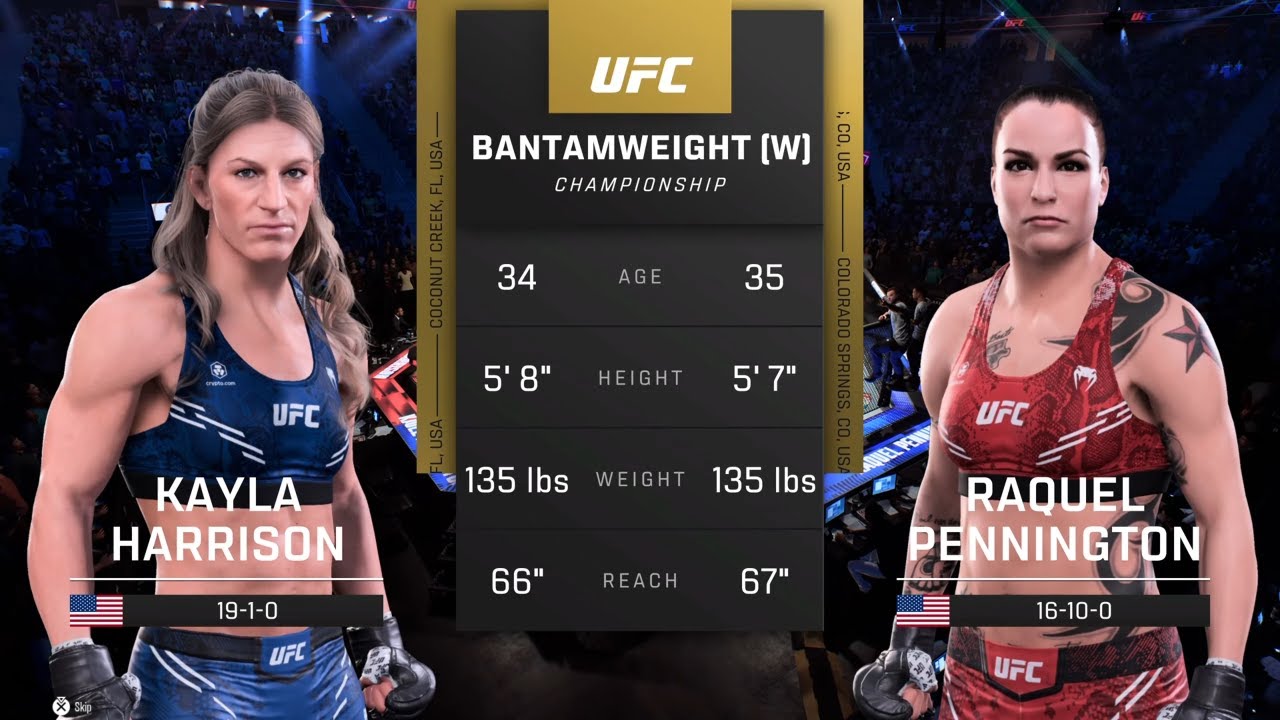 EA Sports UFC 5 Gameplay Kayla Harrison vs Raquel Pennington