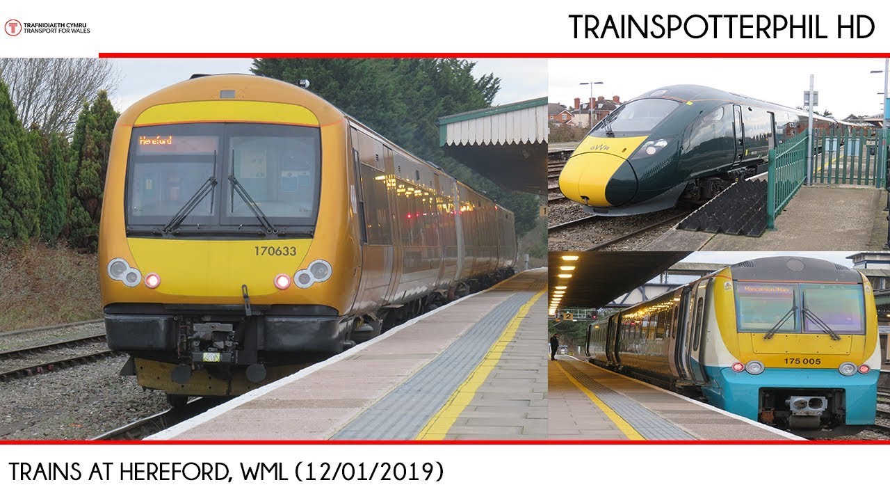 Trains At Hereford, WML (12/01/2019)