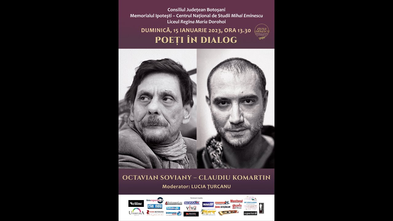 Poeți în dialog - Octavian Soviany și Claudiu Komartin, 15 ian. 2023