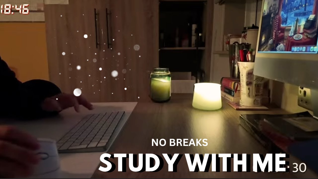LIVE 🔴  Study With Me | NO BREAKS | 🌧️ Rain  Sounds