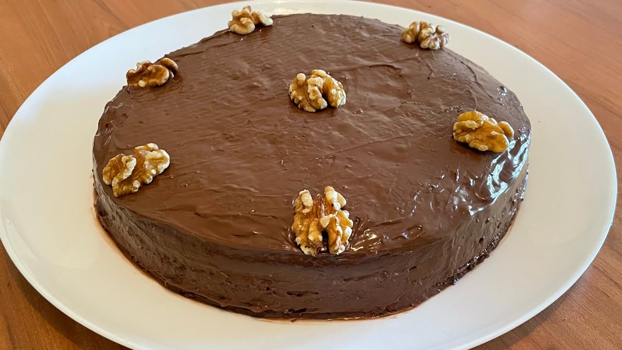 Gâteau au chocolat et au noix