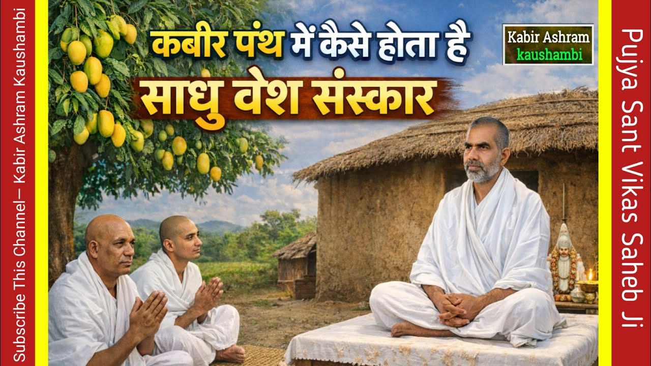कबीर पंथ में कैसे होता है साधु वेश संस्कार? 🧘‍♂️🙏 दीक्षा संस्कार  #KabirPanth #SadhuVesh #Satsang 