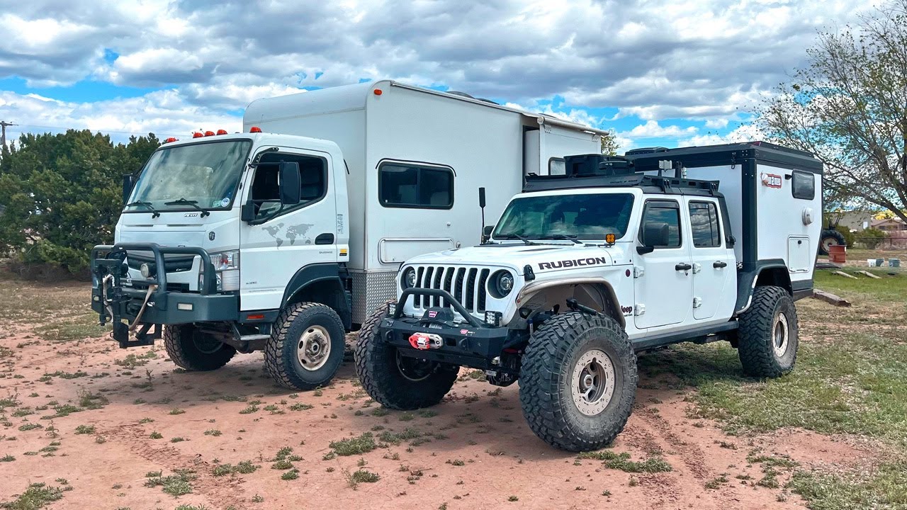 Jeep Truck Camper VS. Fuso Cabover Camper SIDE BY SIDE Comparison
