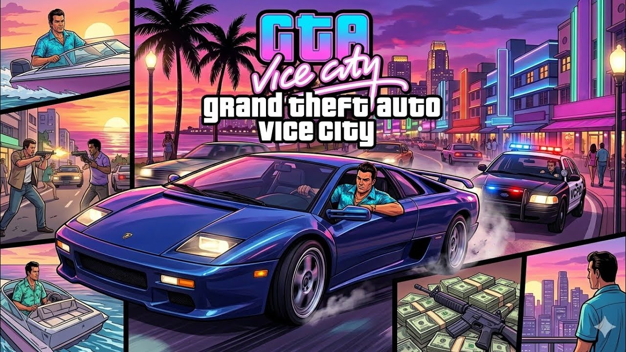පරණ මතක අලුත් කරා: gta vice city සිංහල gameplay