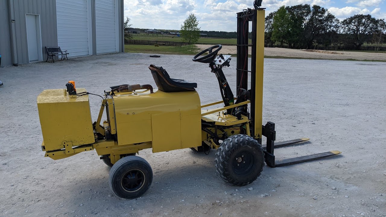 Homemade forklift part 3 It's done!