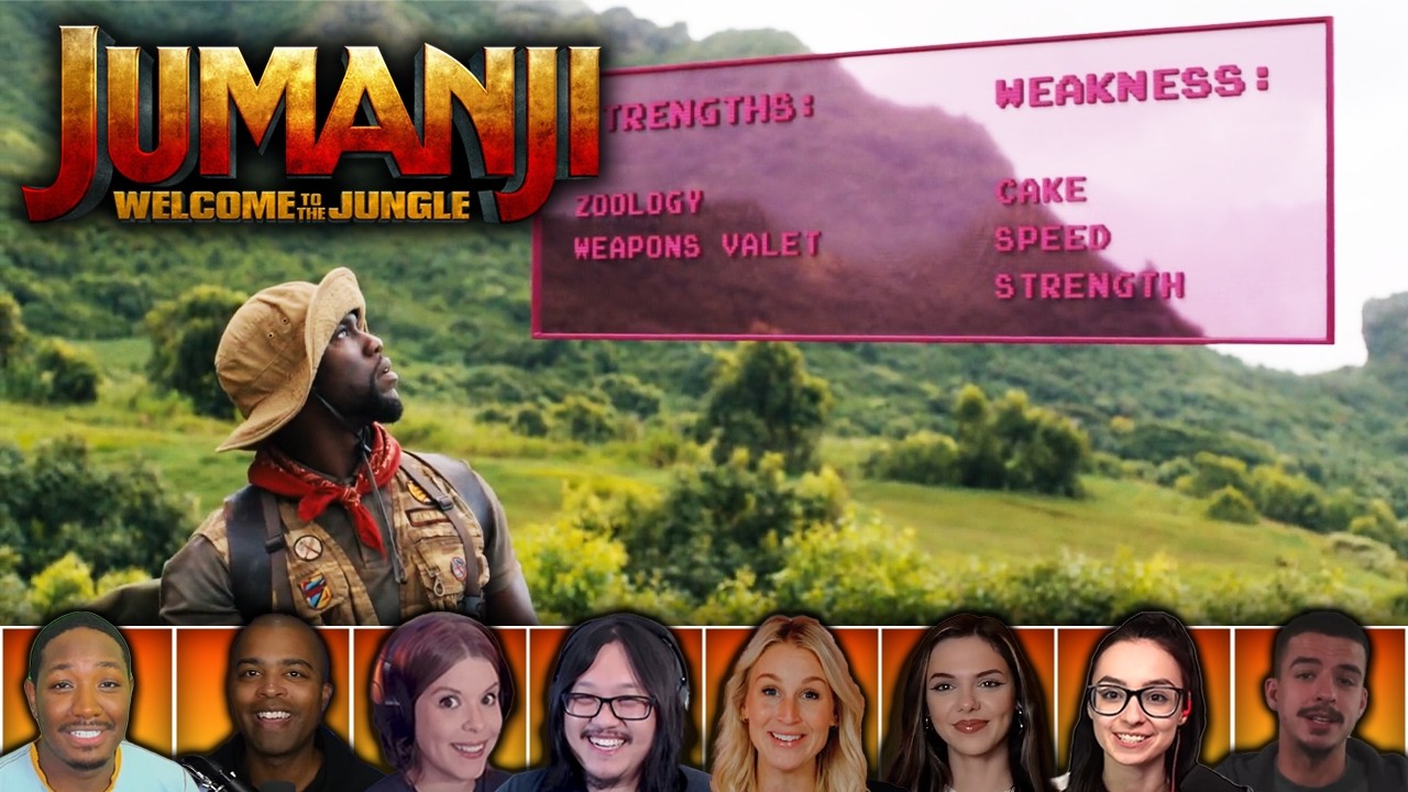 Reactors Reactions to STRENGTHS AND WEAKNESSES | Jumanji: Welcome to the Jungle (2017)