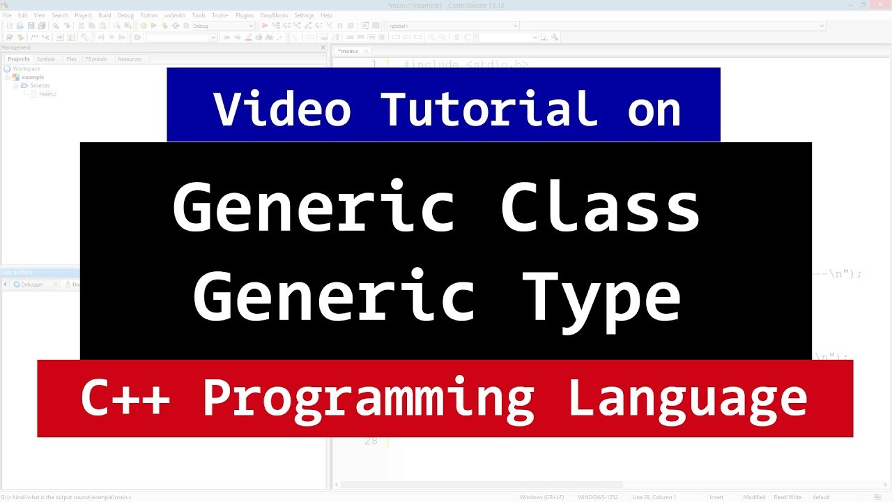 C++ Generic Class with more than one Generic Type | CPP Programming Video Tutorials