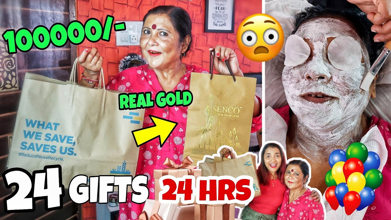 Surprizing My MOM with 24 GIFTS in 24 HOURS - ₹100000/- Lakh টাকা worth BIRTHDAY GIFTS মায়ের জন্য ?