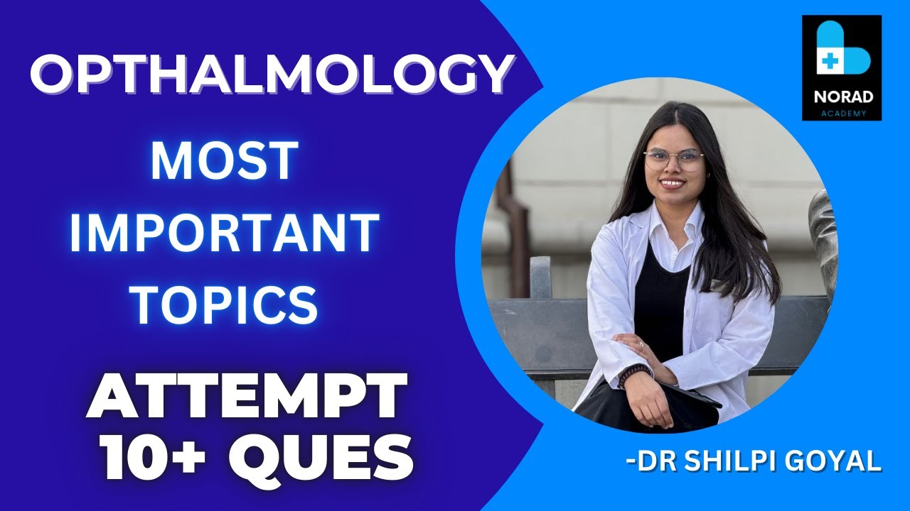 Ophthalmology | PYTs | High Yield Topics For FMGE JULY 2025 | Ep- 3 | Dr Shilpi Goyal