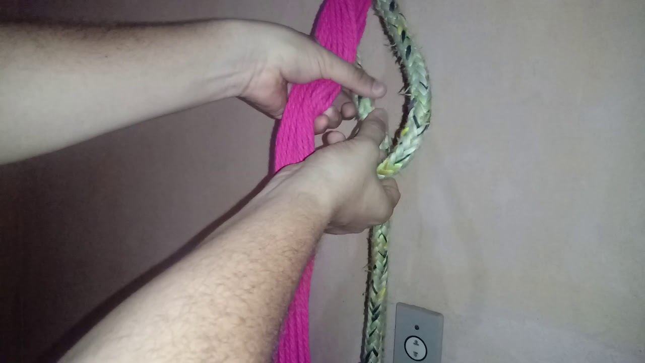 Como dar nó no punho da rede pequena?