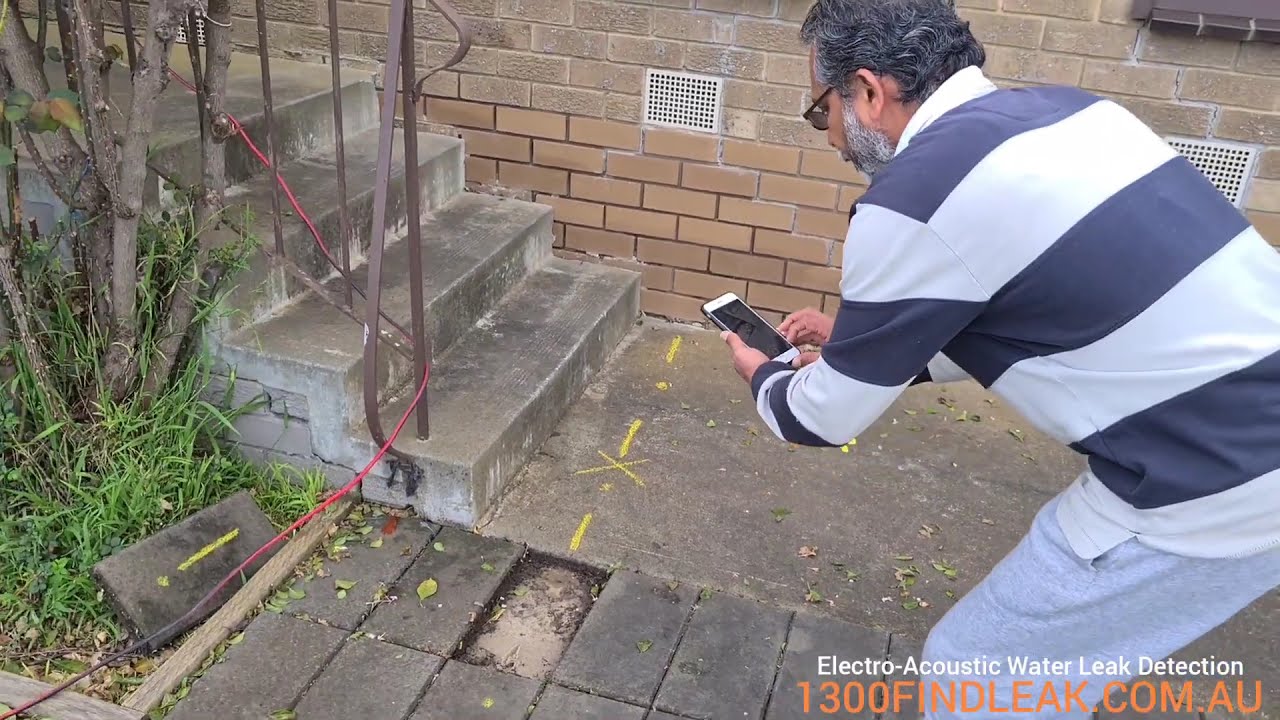How to find an underground water leak outside using leak detection!