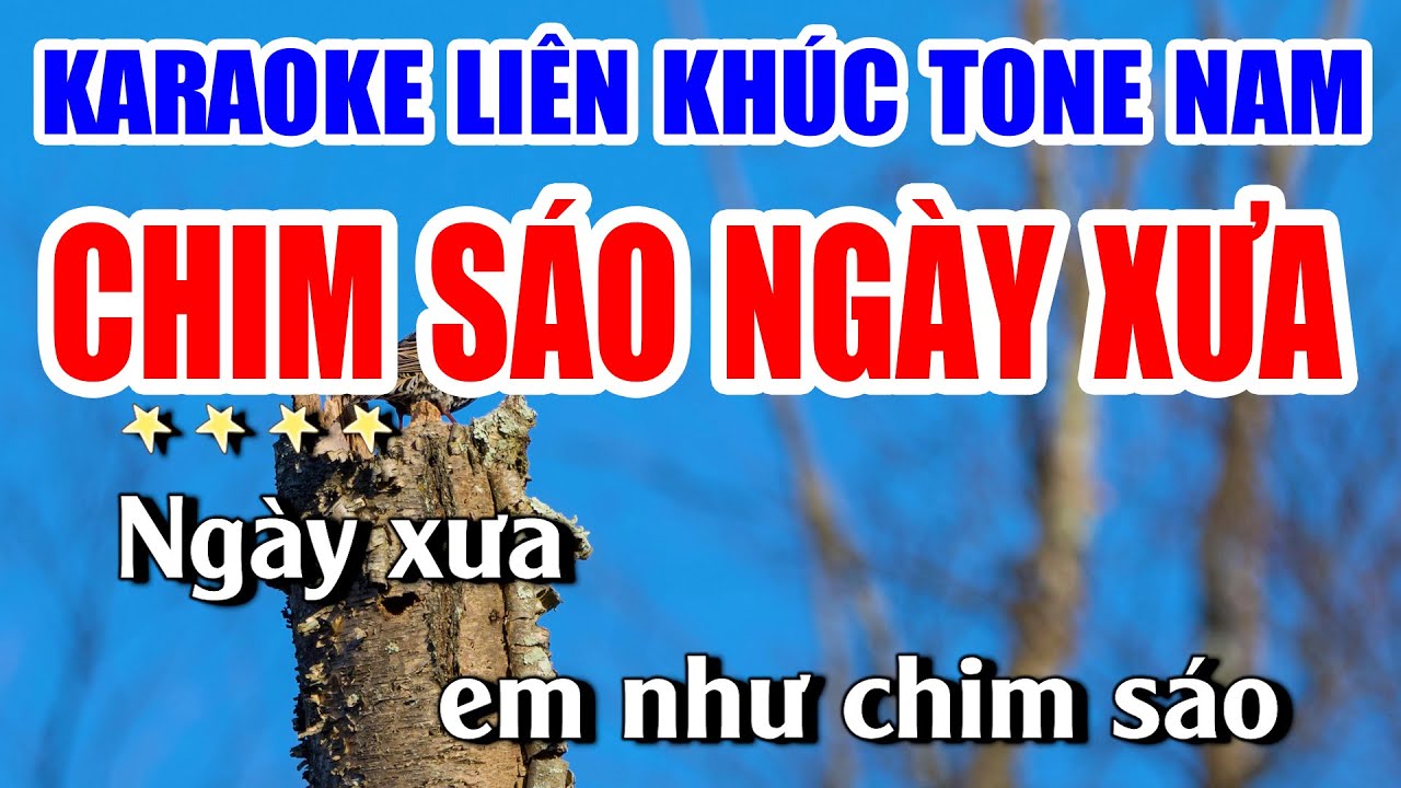 Liên Khúc Chim Sáo Ngày Xưa Karaoke Nhạc Sống Khánh My - Tone Nam Dễ Hát Nhất